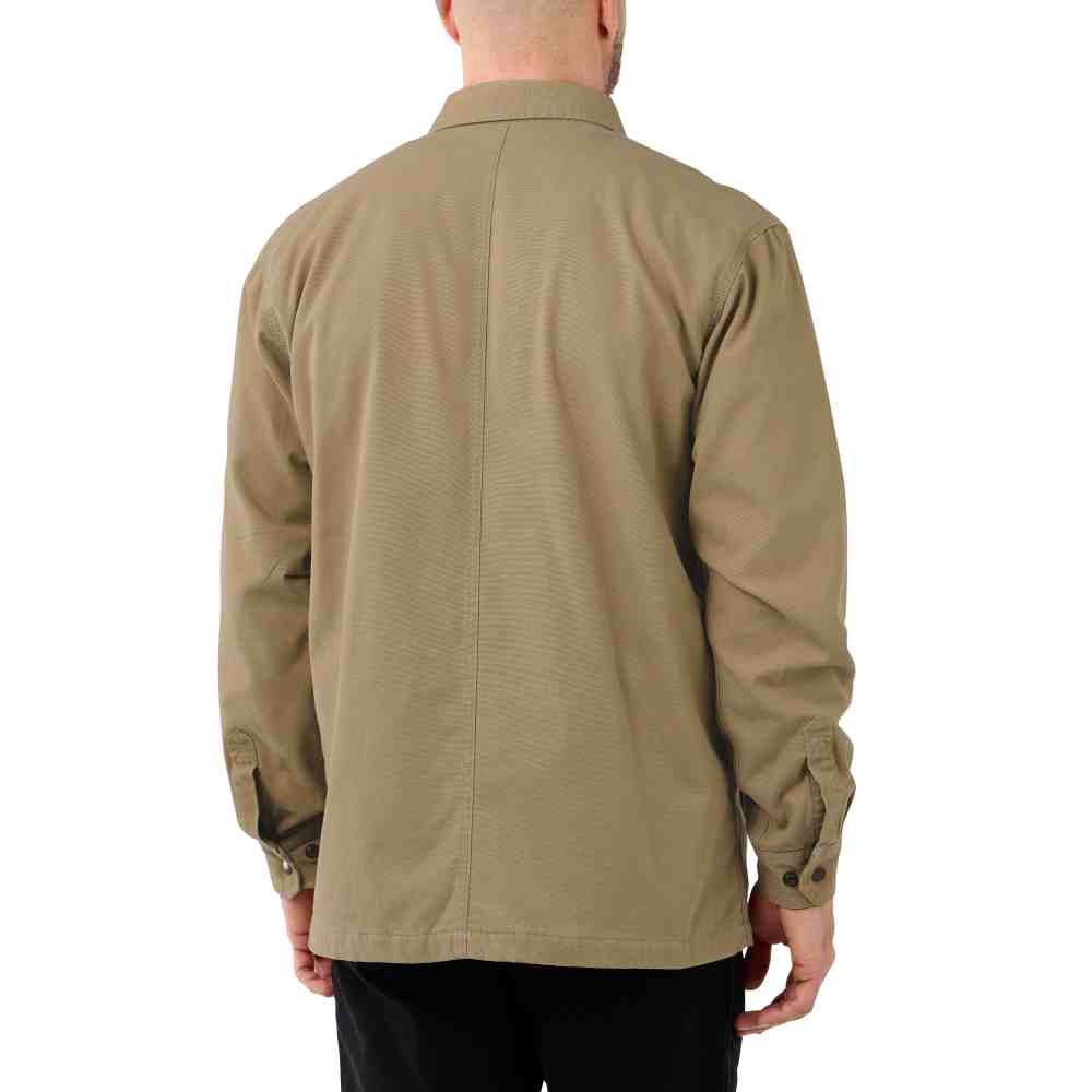 Rugged Flex? Relaxed Fit Canvas Fleece-Lined Snap-Front Shirt Jac - Image 6