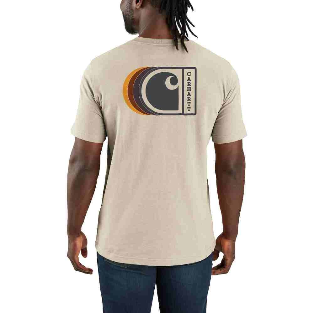Relaxed Fit Lightweight Short-Sleeve C Graphic T-Shirt - Image 4